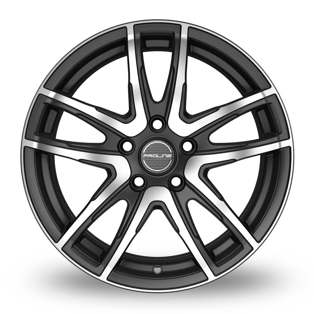 16" Proline PXV Black Polished Alloy Wheels