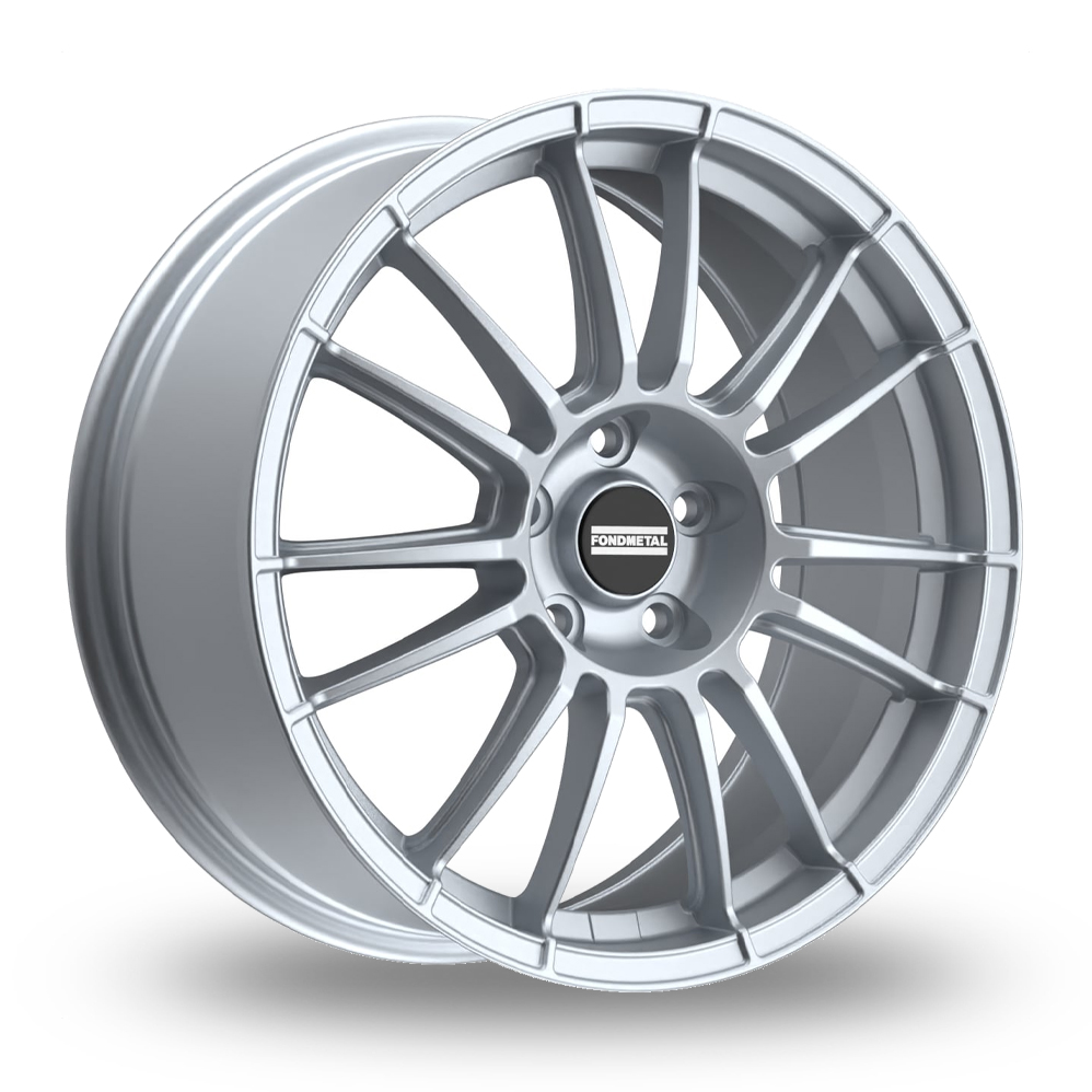 Fondmetal 9RR Gloss Silver Alloy Wheels