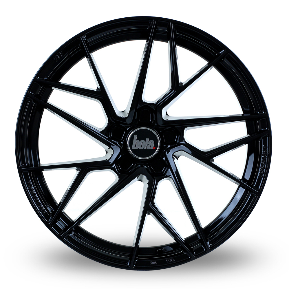 19" Bola FLR Gloss Black Alloy Wheels