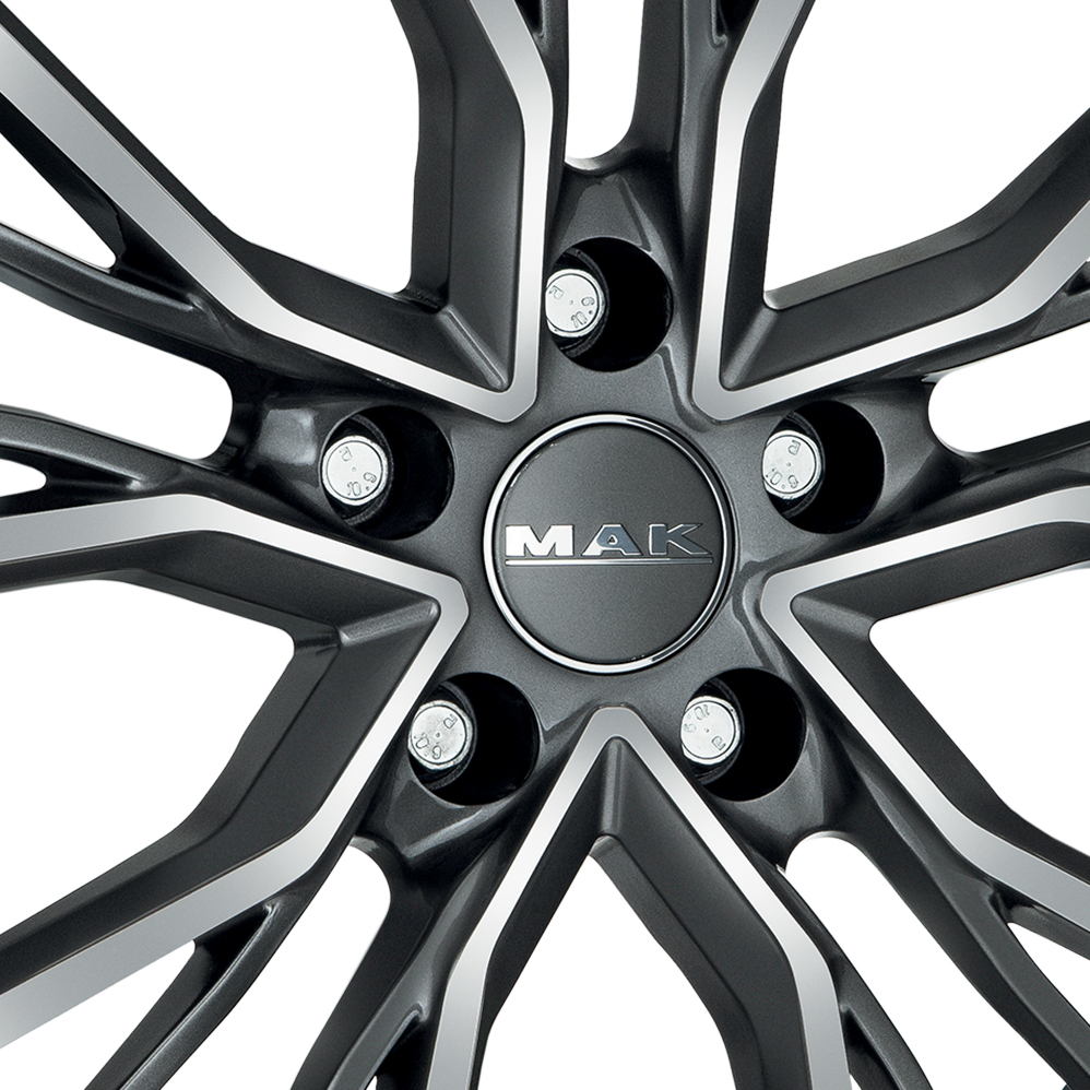 17" MAK Union Gunmetal Mirror Alloy Wheels