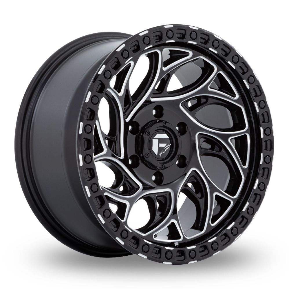 15" Fuel Off-Road D840 Runner OR (USA Warehouse) Gloss Black Milled Alloy Wheels