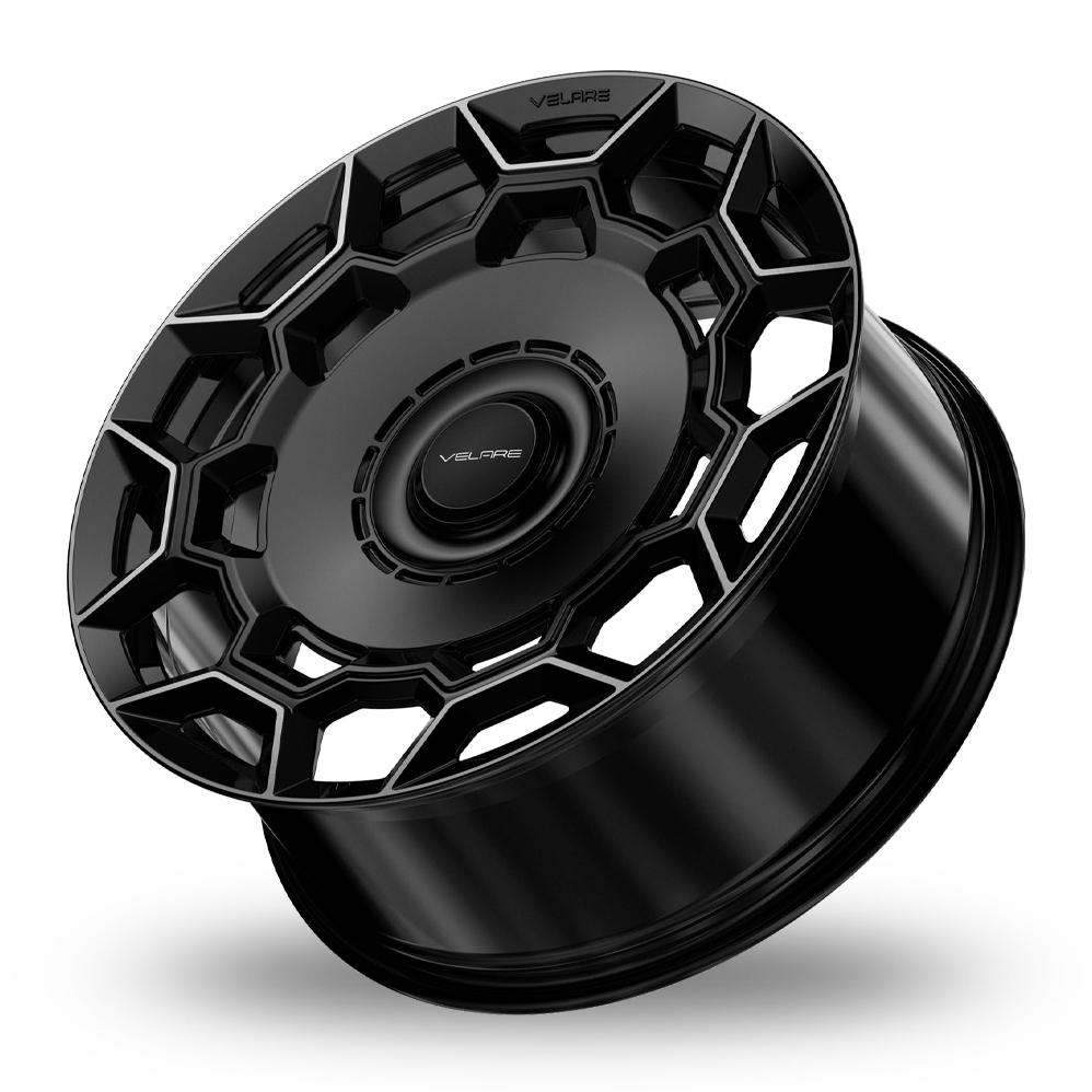 22" Velare VLR18 Gloss Black Machined Alloy Wheels