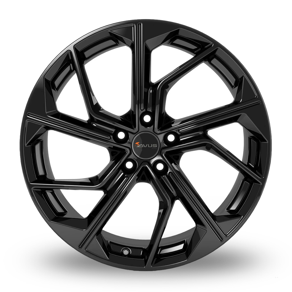 20" Avus Racing AC-522 Black Alloy Wheels