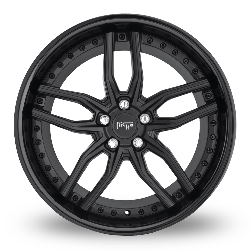20" Niche M194 Methos (USA Warehouse) Gloss Black Matt Black Alloy Wheels