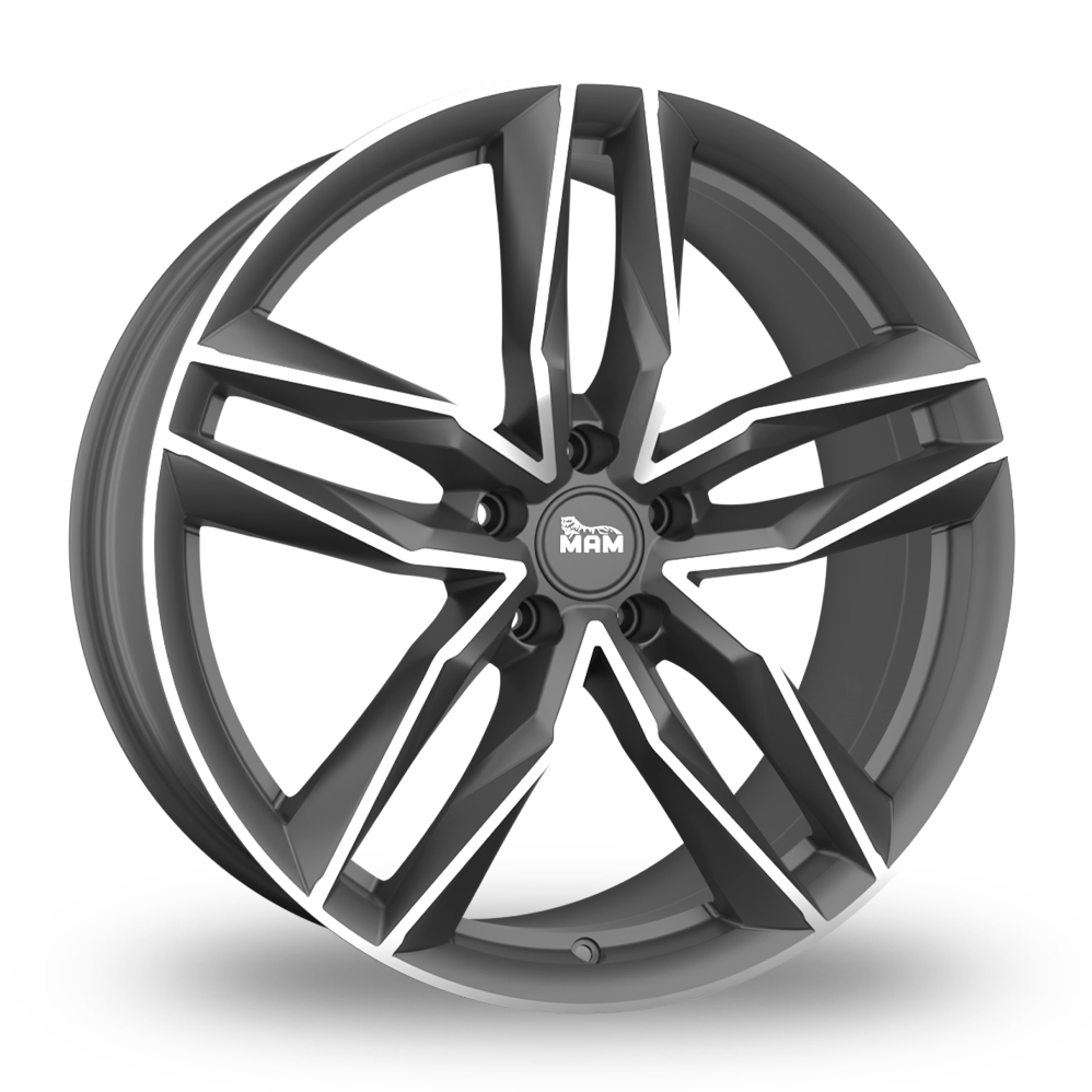 MAM RS3 Matt Palladium Polished Alloy Wheels