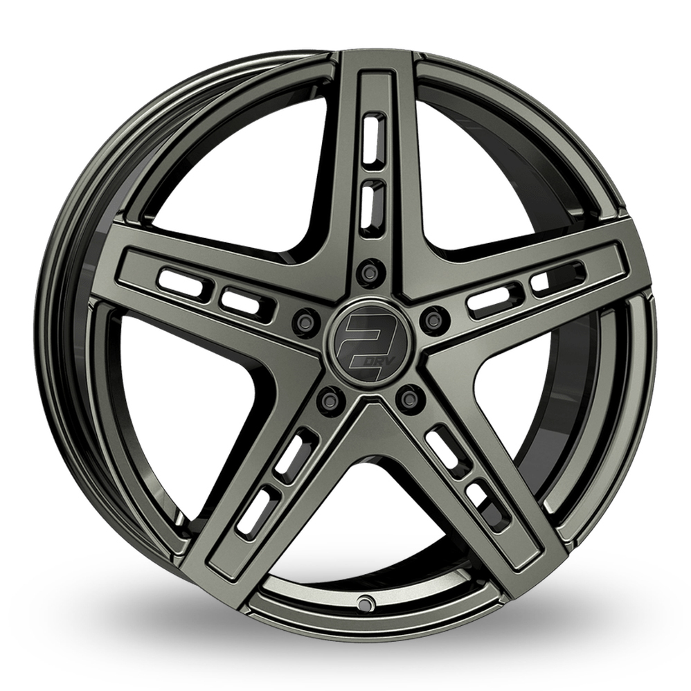 2DRV WH38 Dark Gunmetal Full Alloy Wheels