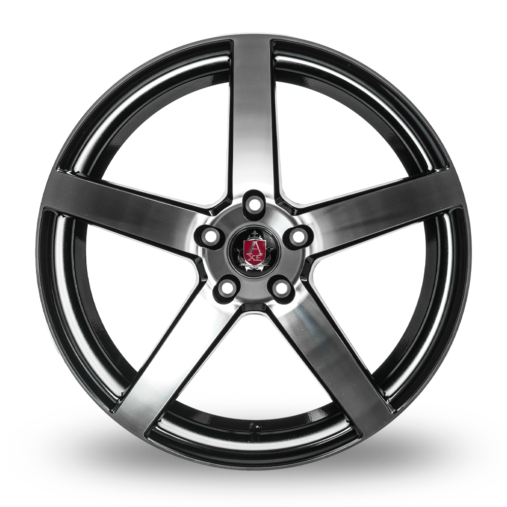 18" Axe EX18 Gloss Black Polished Alloy Wheels