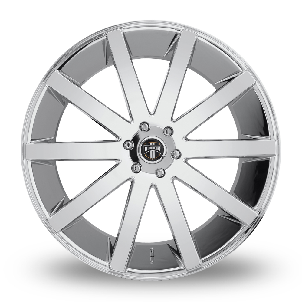 22" DUB S120 Shot Calla Chrome Plated Alloy Wheels