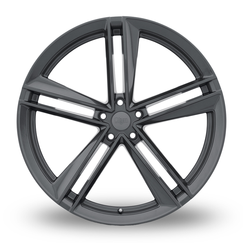 20" OHM Lightning Gloss Gunmetal Alloy Wheels