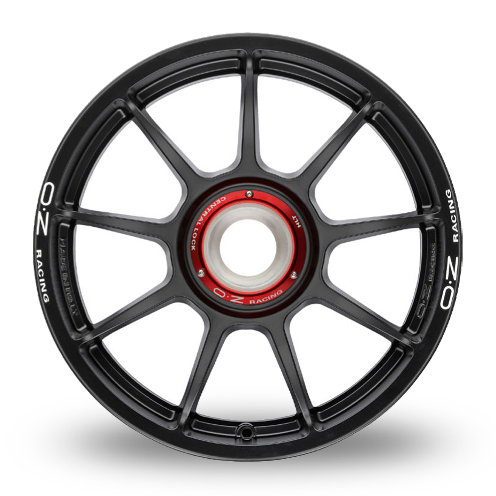 18" OZ Racing Challenge HLT CL Matt Black White Lettering Alloy Wheels