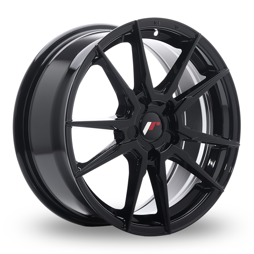 Japan Racing JR21 (7x17) (Custom Fitment) Gloss Black Alloy Wheels
