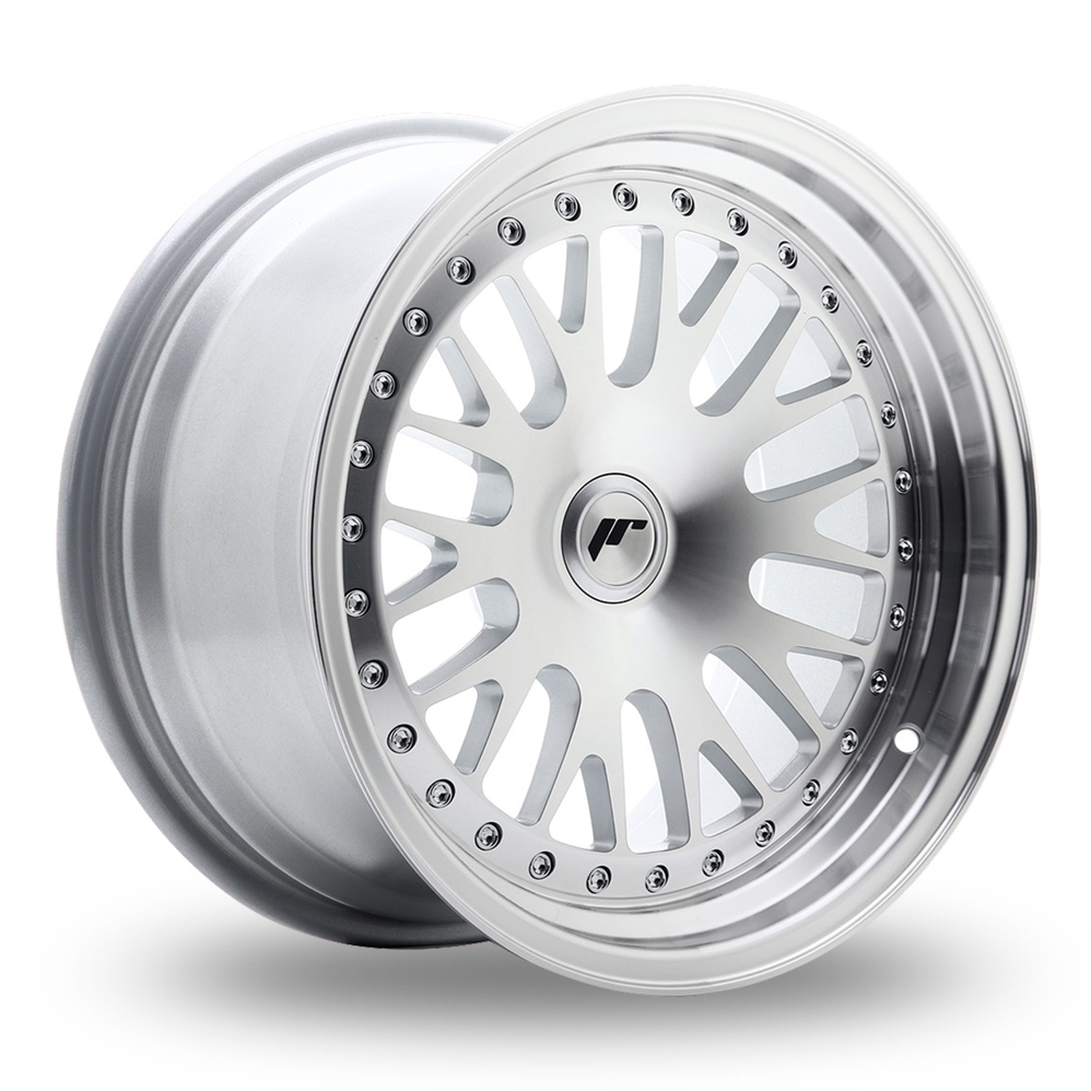Japan Racing JR10 (8x16) (Custom Fitment) Silver Machined Face Alloy Wheels