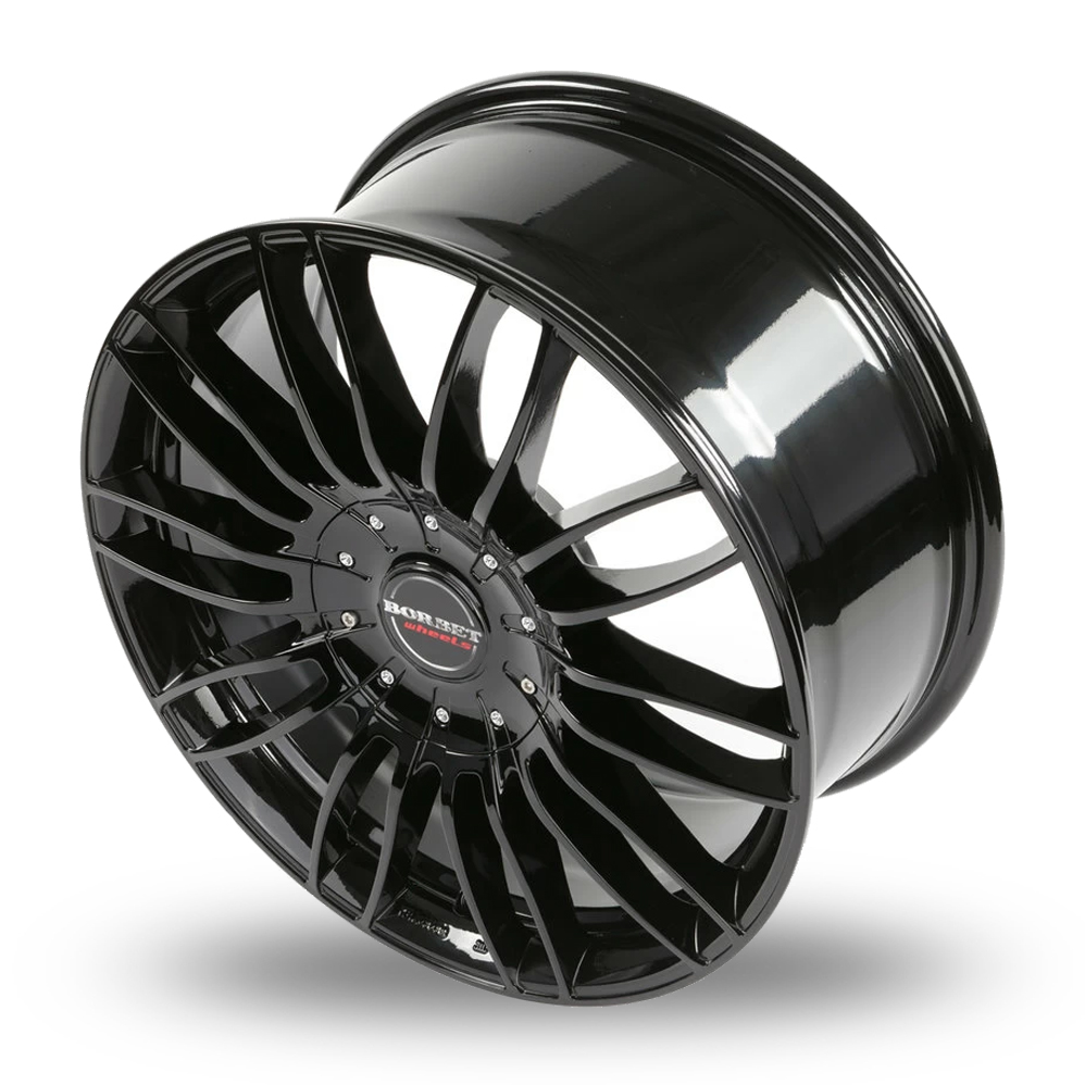 21" Borbet CW3 Gloss Black Alloy Wheels