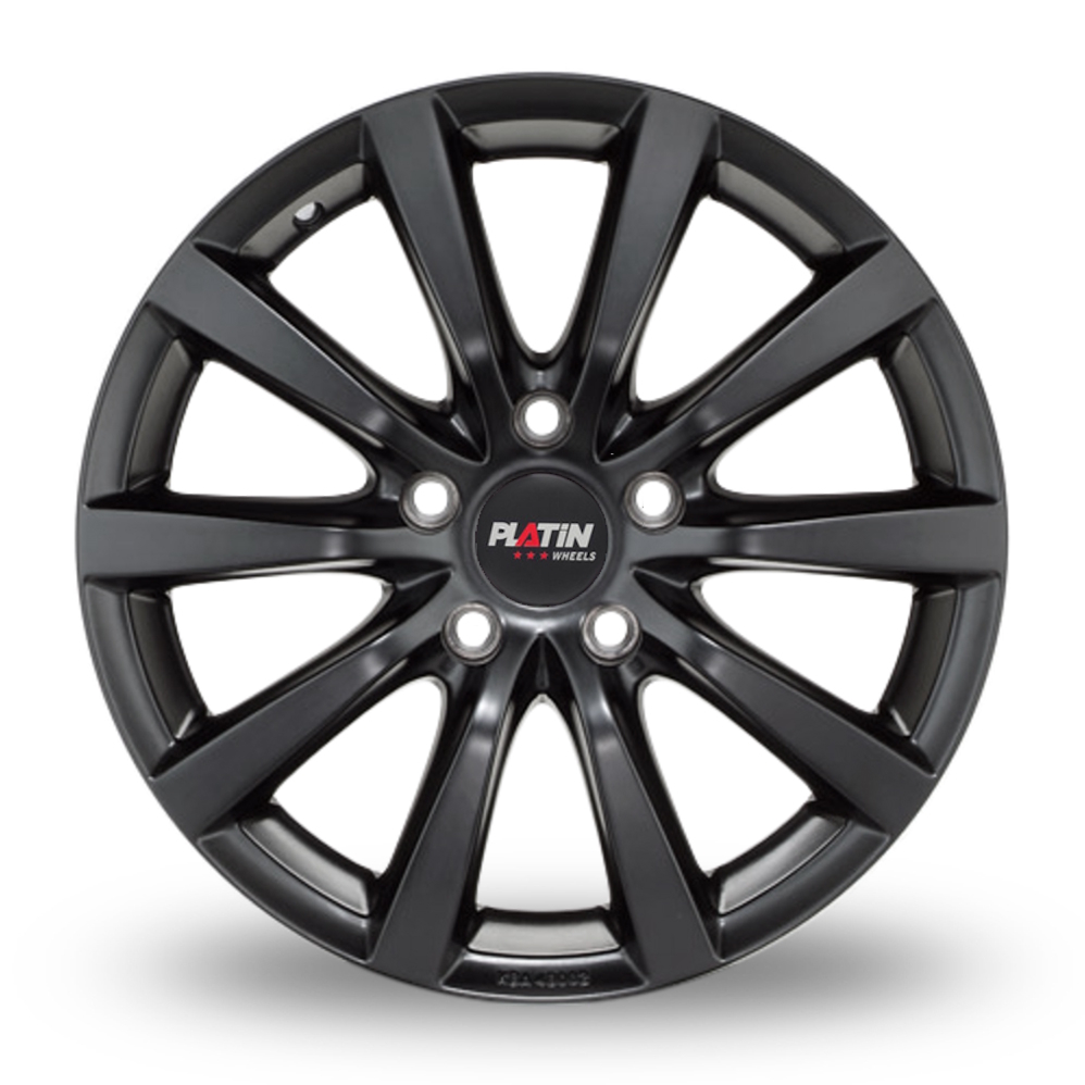 20" Platin P 66 Matt Black Alloy Wheels