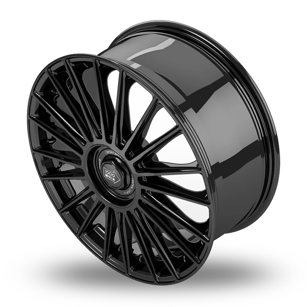 20" Mille Miglia MM1022 Gloss Black Alloy Wheels