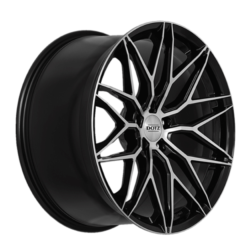 18" Dotz Suzuka Black Polished Alloy Wheels