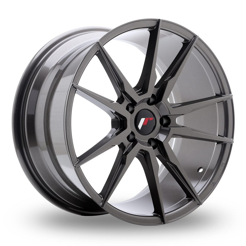 Japan Racing JR21 (9x19) (Custom Fitment) Hyper Grey Alloy Wheels