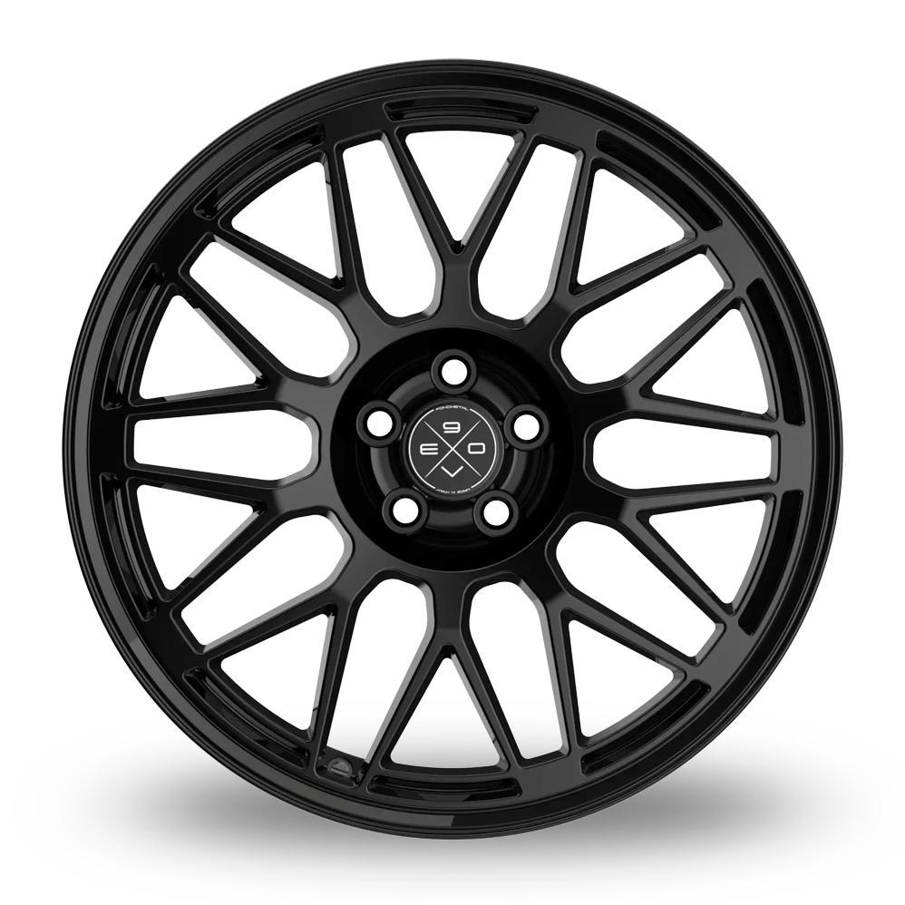 17" Fondmetal 9EVO Gloss Black Alloy Wheels