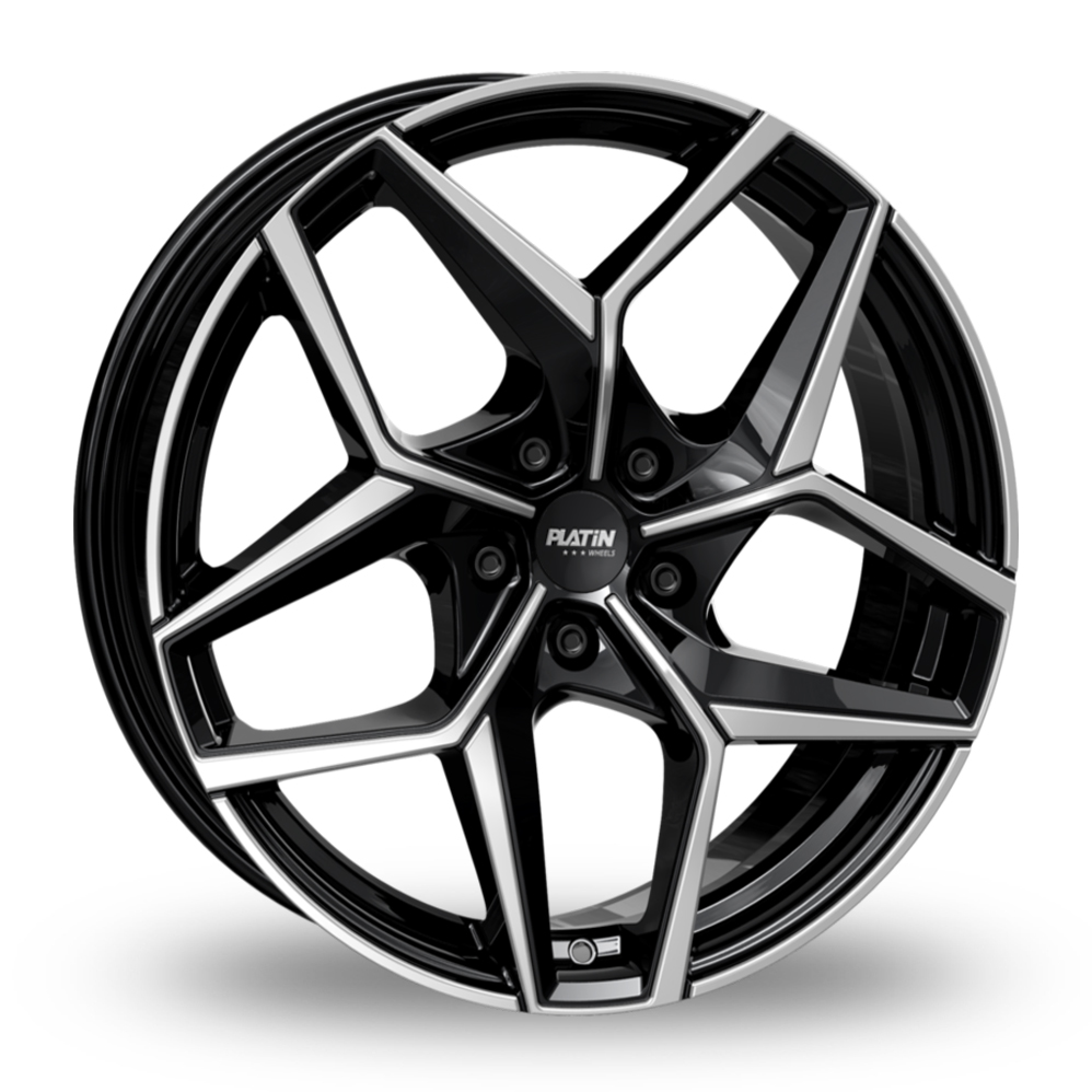 Platin P 128 Black Polished Alloy Wheels