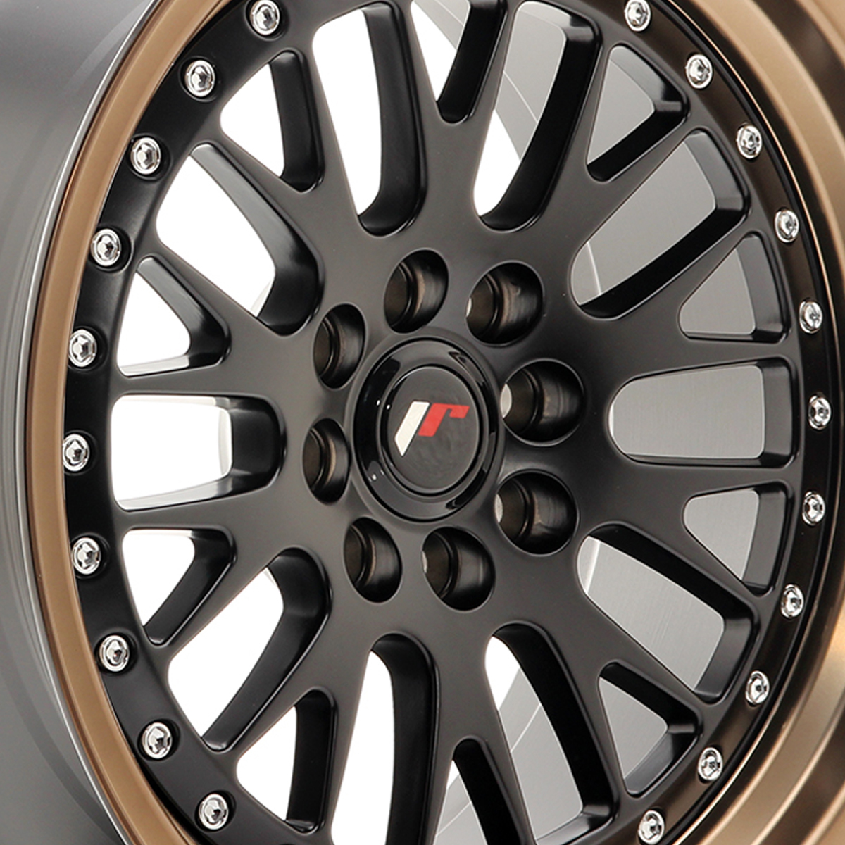 16" Japan Racing JR10 (8x16) Matt Black Bronze Lip Alloy Wheels