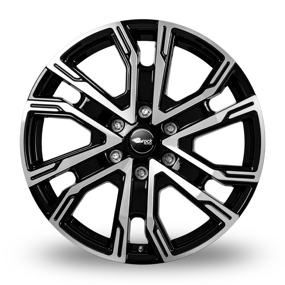 20" Brock MMDA08 Gloss Black Polished Alloy Wheels
