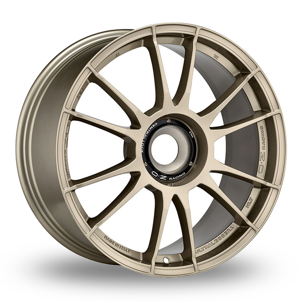 8.5x20 Centre Lock ET61 OZ Racing Ultraleggera HLT CL (White Gold) (84.0cb) (F60 Ring) (430kg Load) (IT) Alloy Wheels