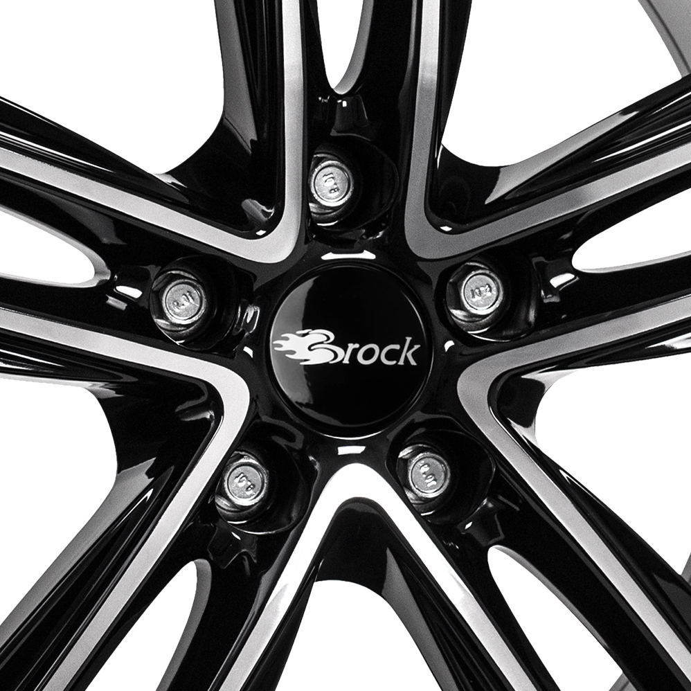 18" RC Design RC27 Gloss Black Polished Alloy Wheels
