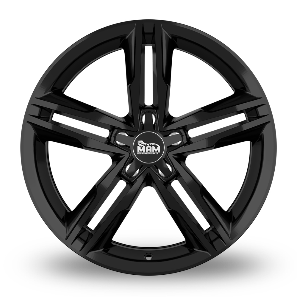 18" MAM A1 Gloss Black Alloy Wheels
