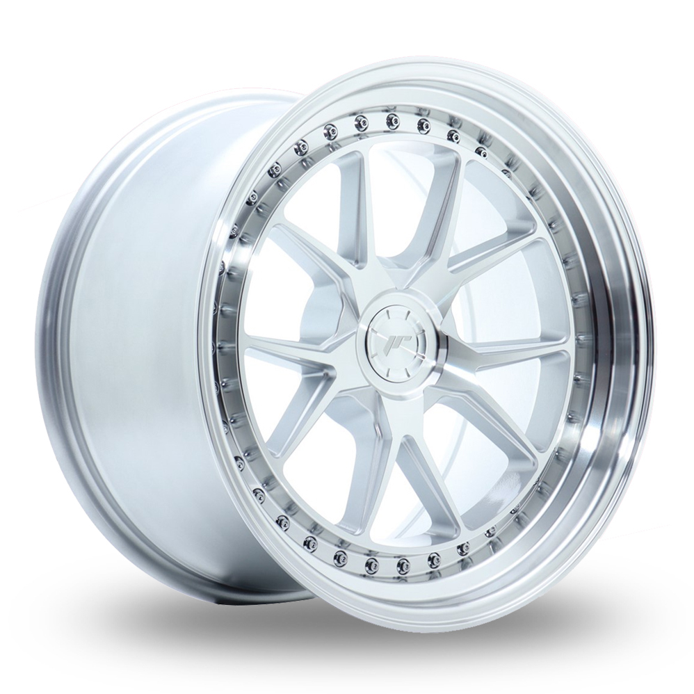 Japan Racing JR39 (10x19) (Custom Fitment) Silver Machined Face Alloy Wheels