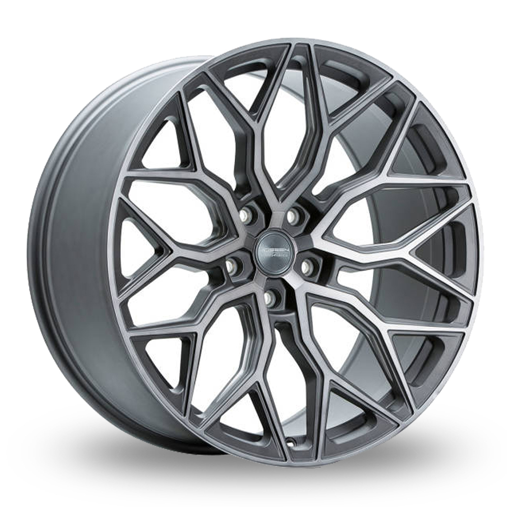 Vossen HF-2 (12x22) (Super Deep Concave) Tinted Matte Gunmetal Alloy Wheels