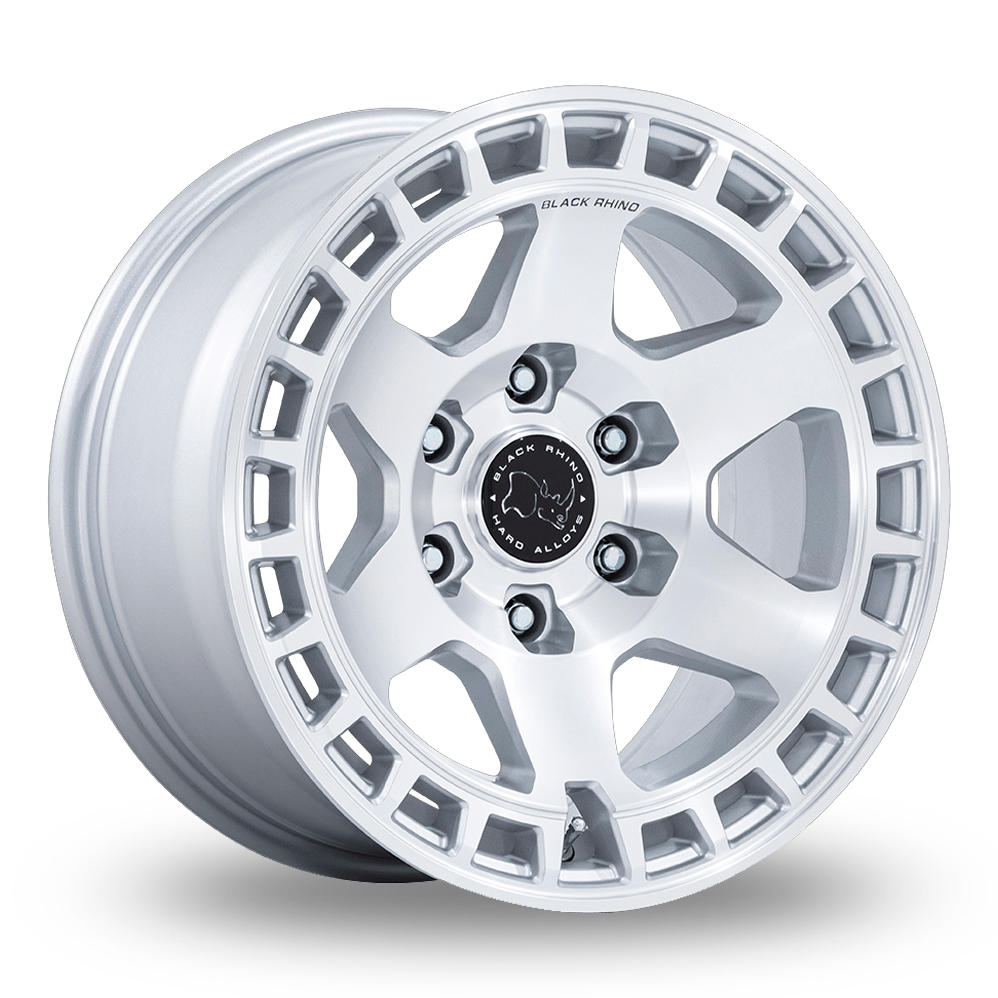Black Rhino BR022 Bahari (USA Warehouse) Gloss Silver With Machined Face Alloy Wheels