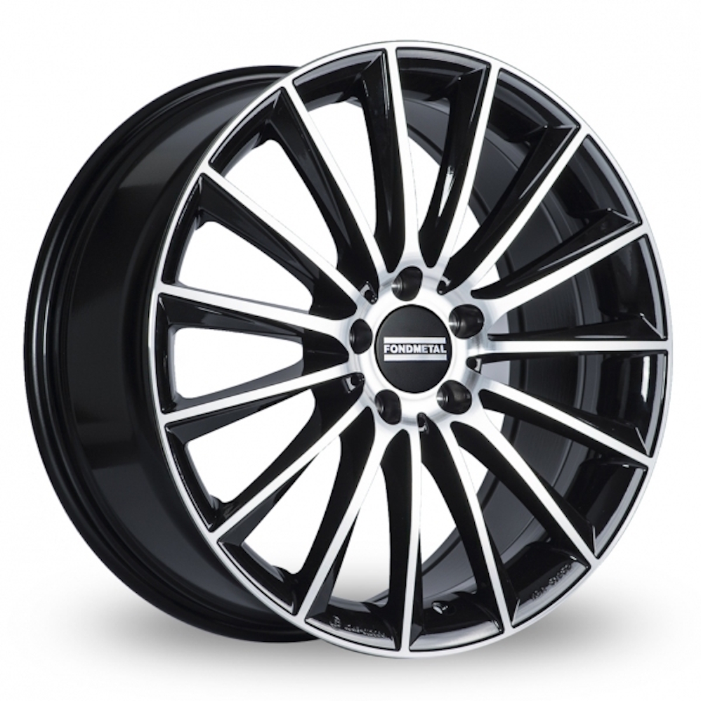 Fondmetal Aidon Gloss Black Machined Alloy Wheels