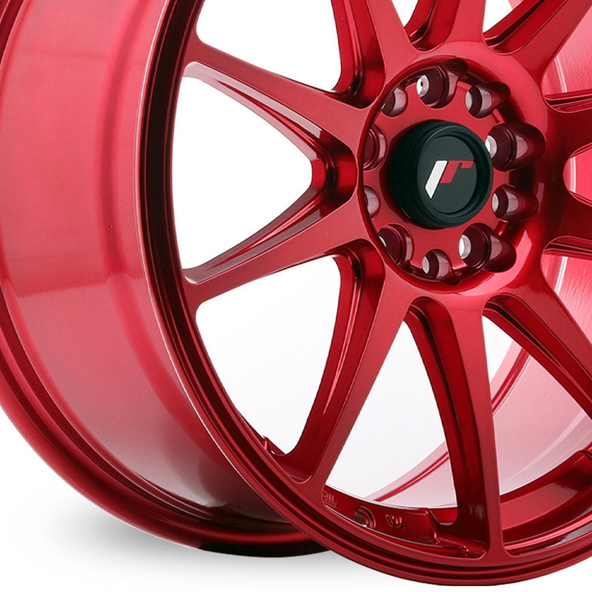 18" Japan Racing JR11 (8.5x18) Platinum Red Alloy Wheels