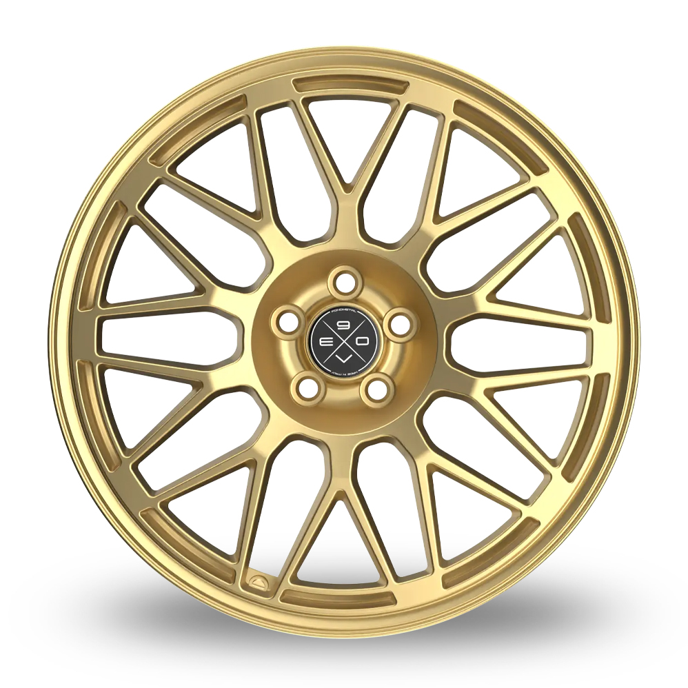17" Fondmetal 9EVO Gloss Gold Alloy Wheels