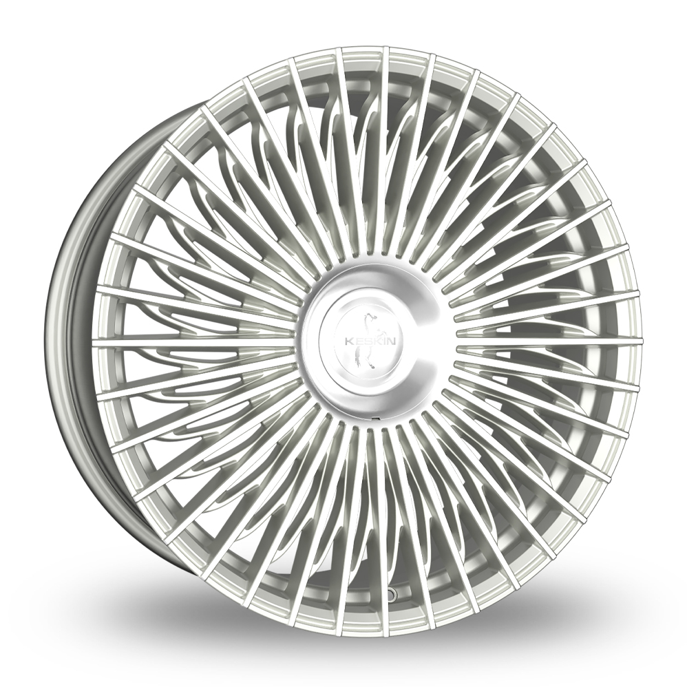 Keskin Tuning KT X1 Silver Polished Alloy Wheels