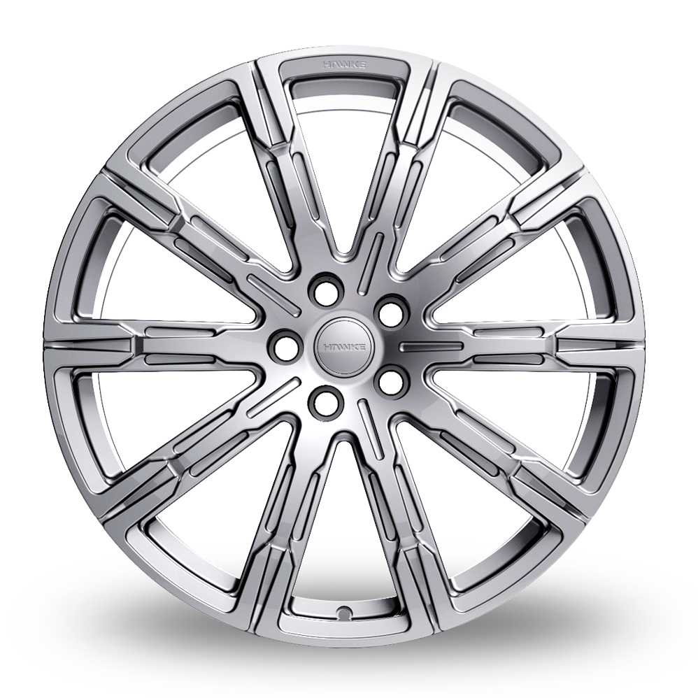 23" Hawke Saker III (FORGED) Silver Alloy Wheels