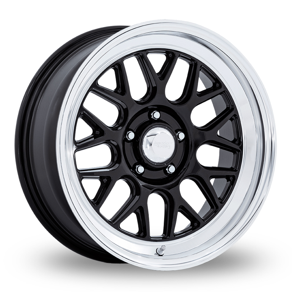 American Racing Vintage VN516 G-Force (USA Warehouse) Gloss Black With Diamond Cut Lip Alloy Wheels
