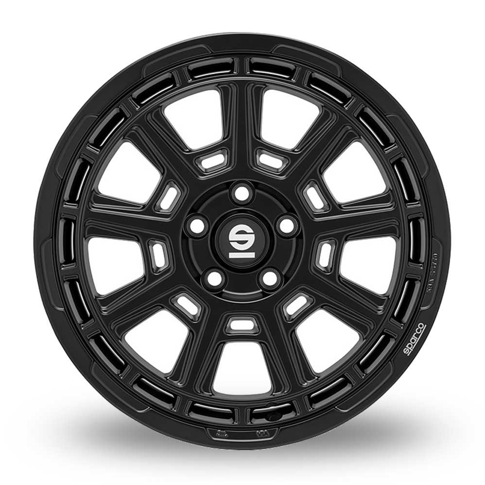 17" Sparco Sterrato Matt Black Alloy Wheels