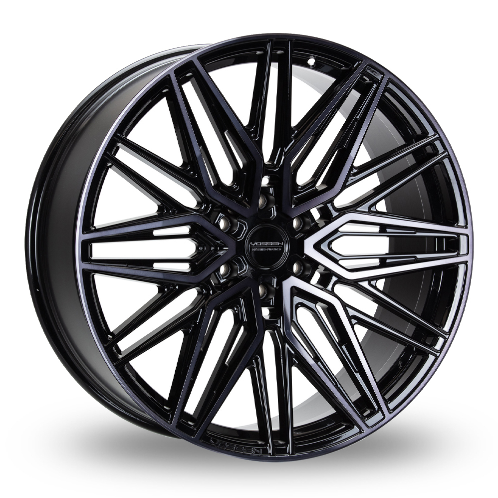 Vossen HF6-5 (9.5x22) (Deep Concave) Double Tinted Gloss Black Alloy Wheels