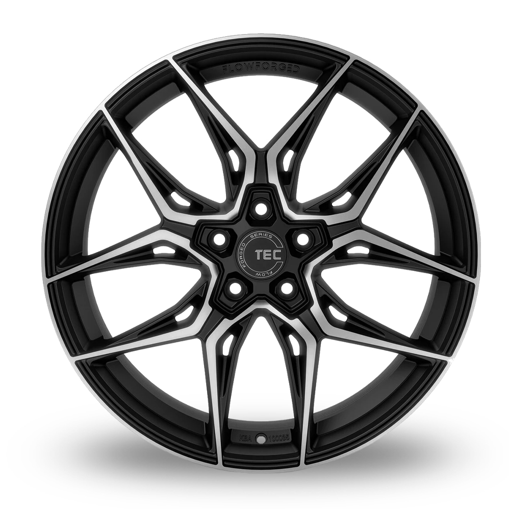 19" TEC Speedwheels GT9 Matt Black Polished Alloy Wheels