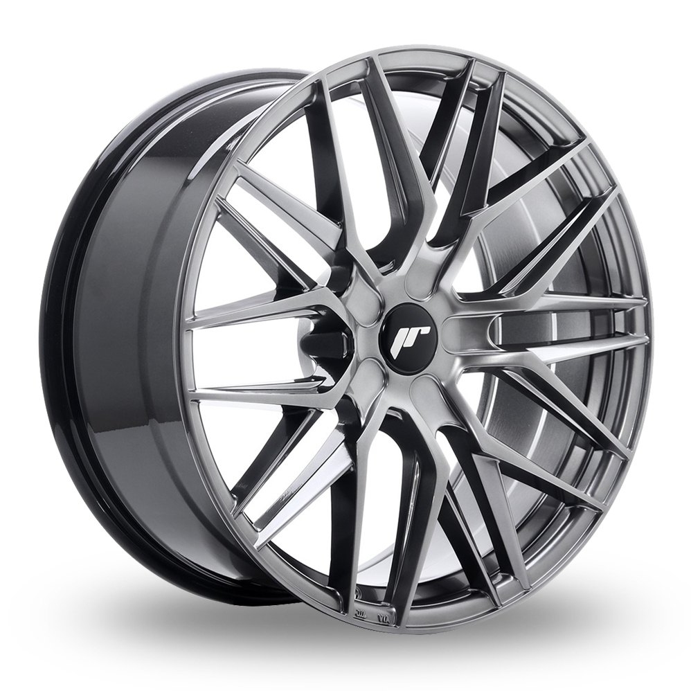 Japan Racing JR28 (8.5x20) (Custom Fitment) Hyper Black Alloy Wheels