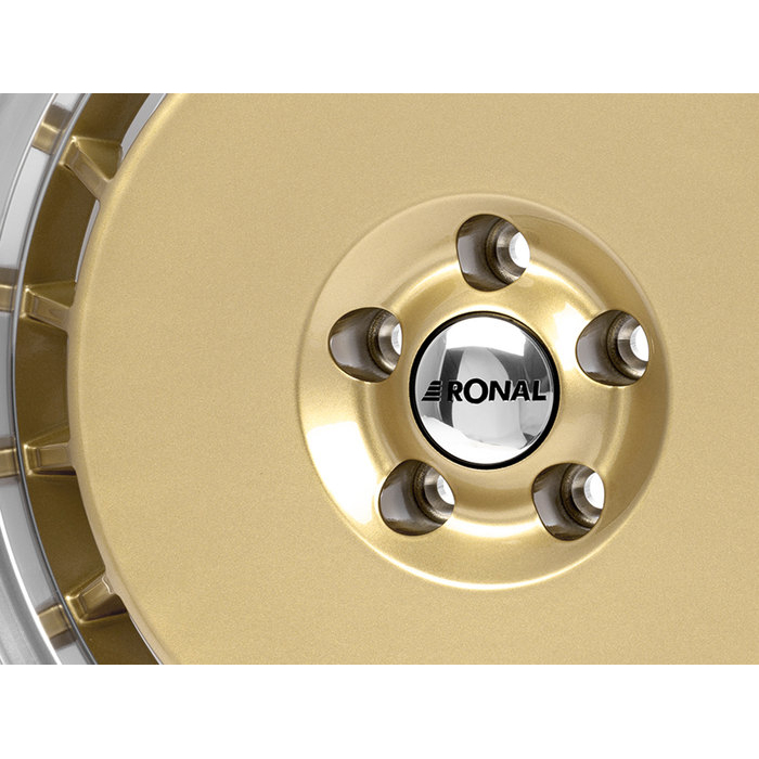 18" Ronal R50 Aero Racing Gold Polished Rim Alloy Wheels