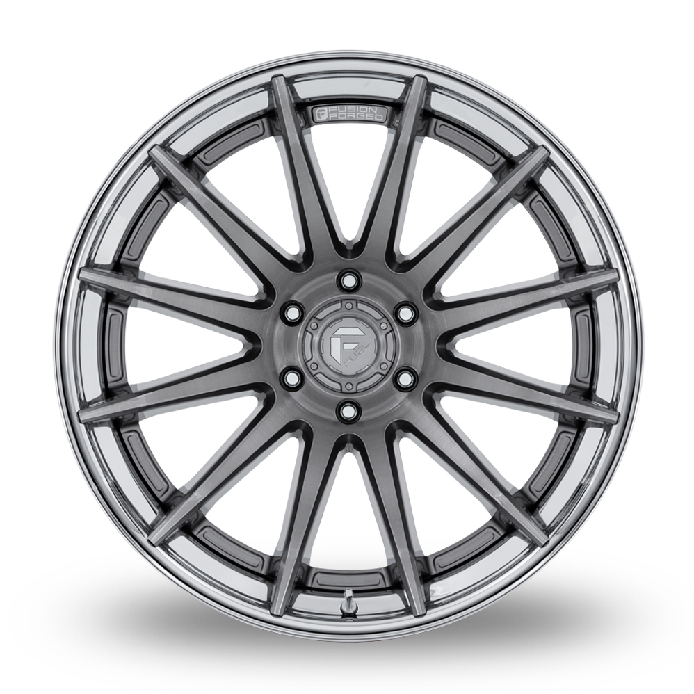 22" Fuel Off-Road FC403 Burn Platinum With Chrome Lip Alloy Wheels