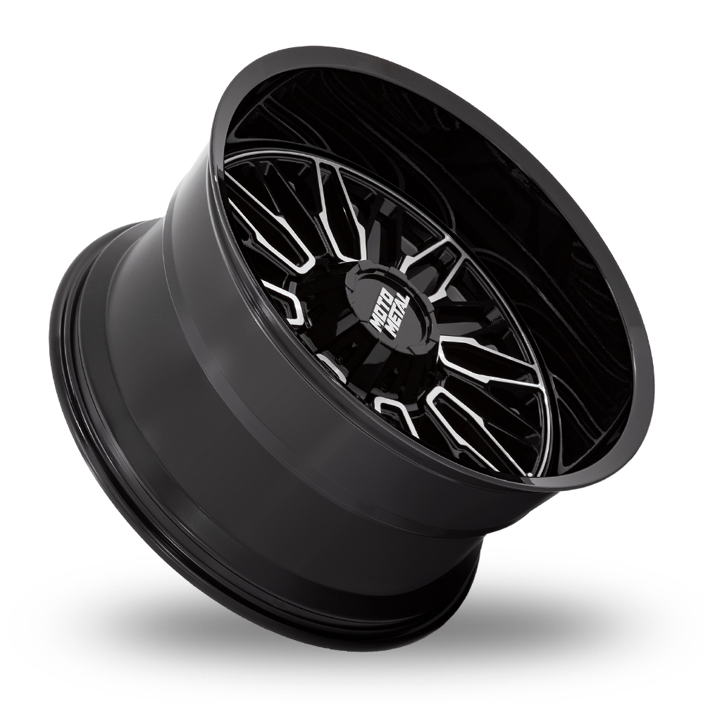 20" Moto Metal MO809 Stinger Gloss Black Machined Alloy Wheels