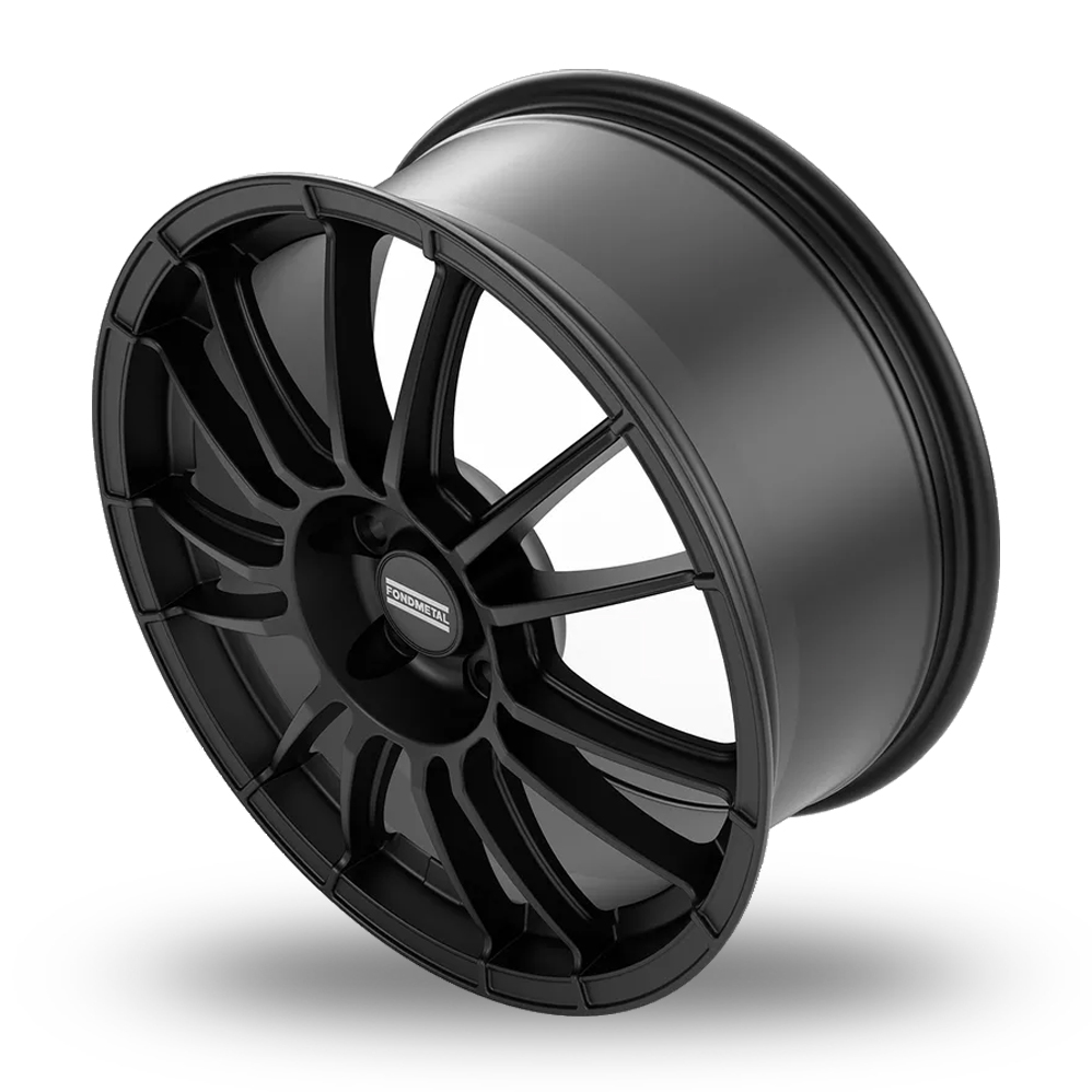 18" Fondmetal 9RR Matt Black Alloy Wheels