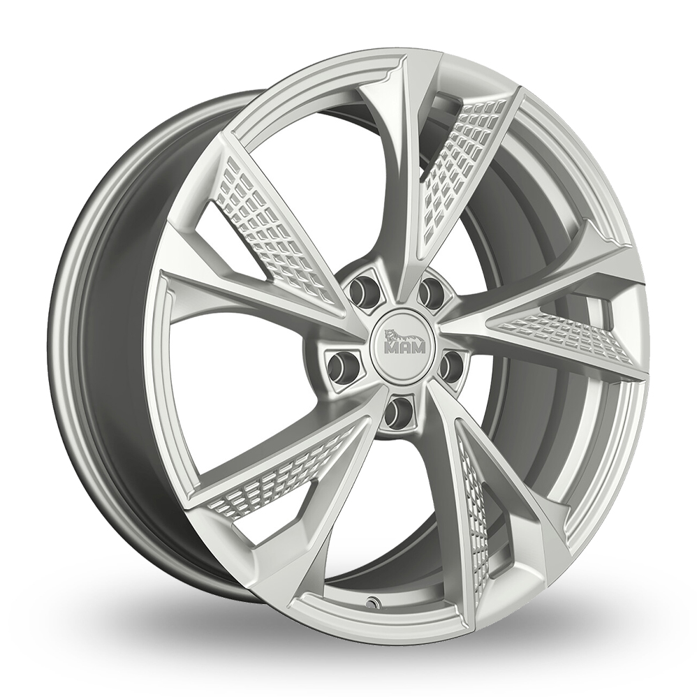 7x16 5x120 ET35 MAM RS6 (Silver Painted) (72.6cb) Alloy Wheels