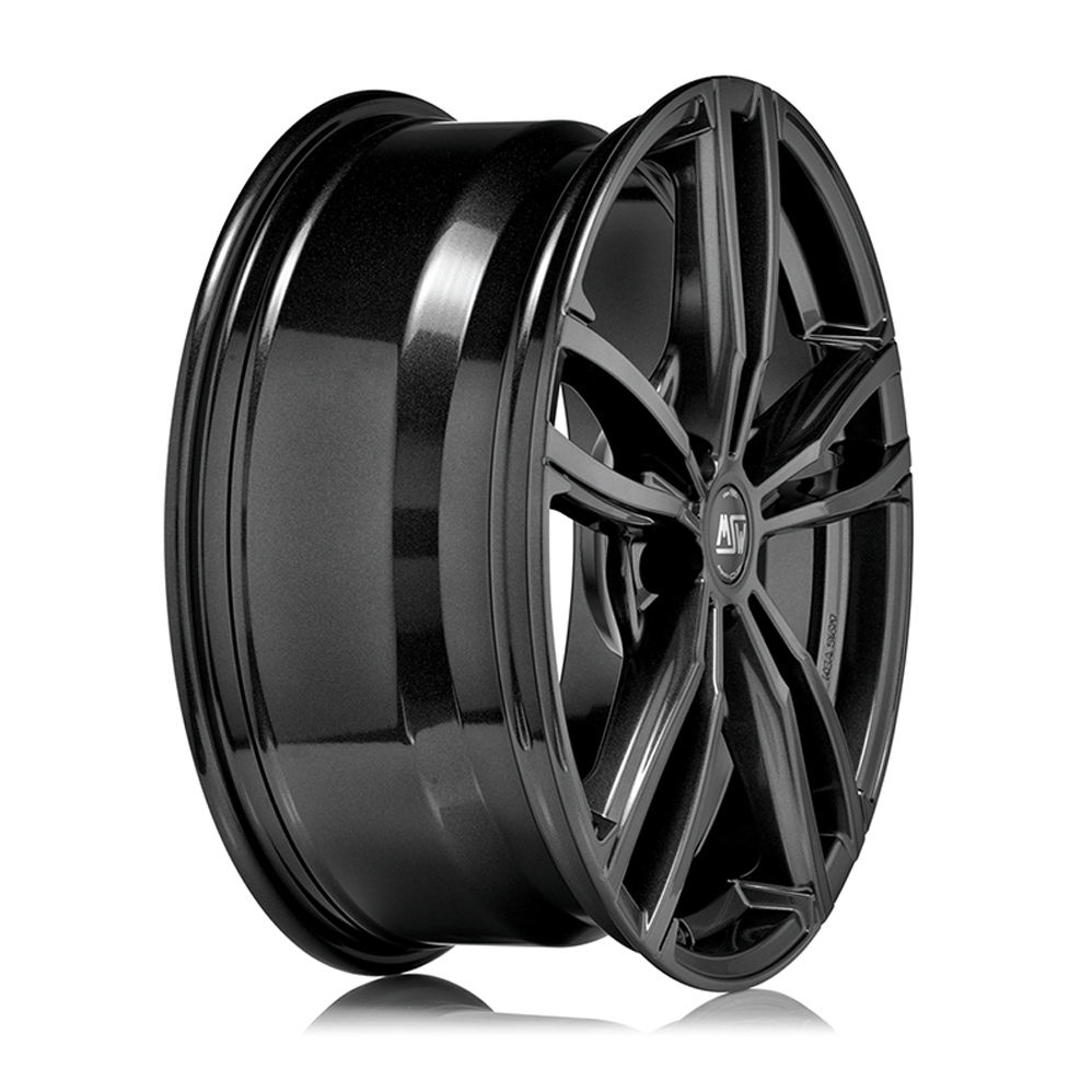 18" MSW (by OZ) 73 Gloss Dark Grey Alloy Wheels