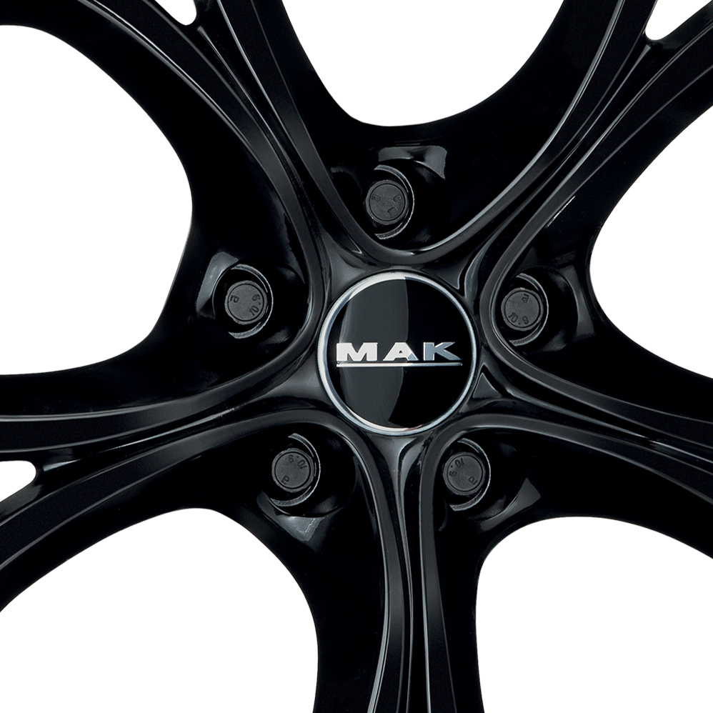 20" MAK Lario Gloss Black Alloy Wheels