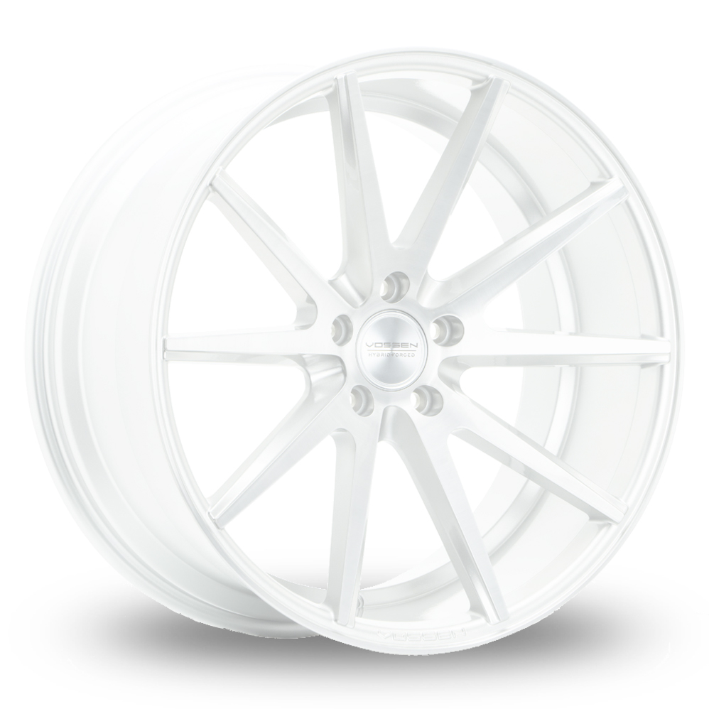Vossen VFS-1 (8.5x19) (Flat Concave) White Alloy Wheels