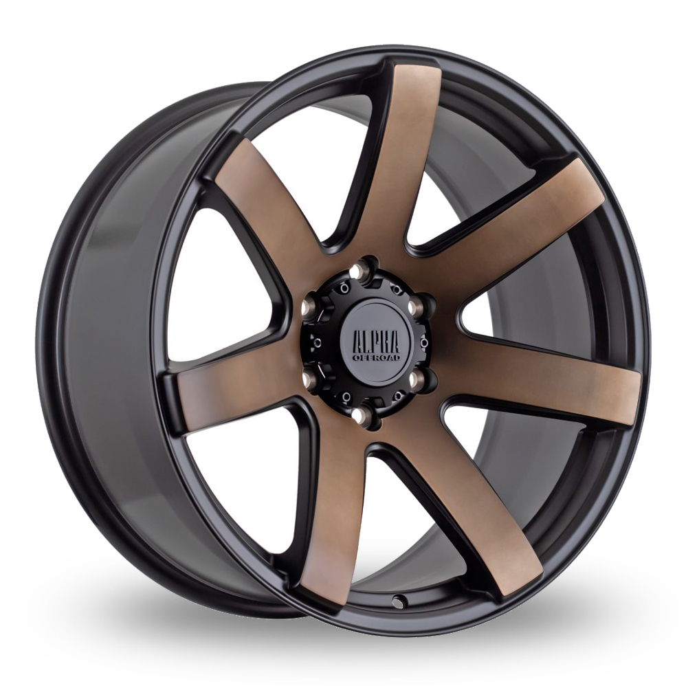Alpha Off-Road Gauntlet Satin Black Bronze Alloy Wheels